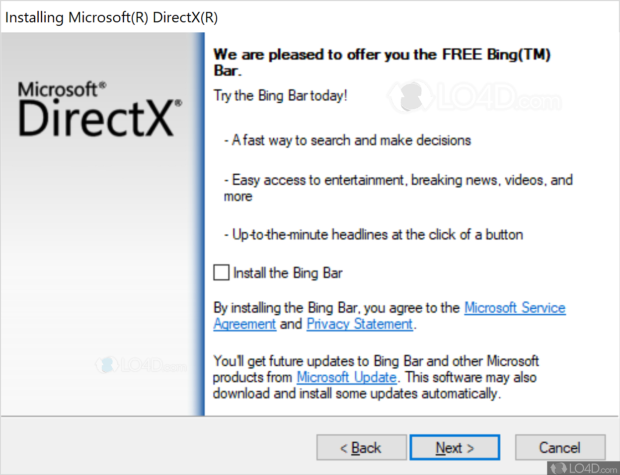 download directx end user runtime