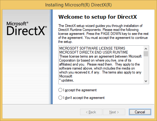 Directx end user runtime windows 7